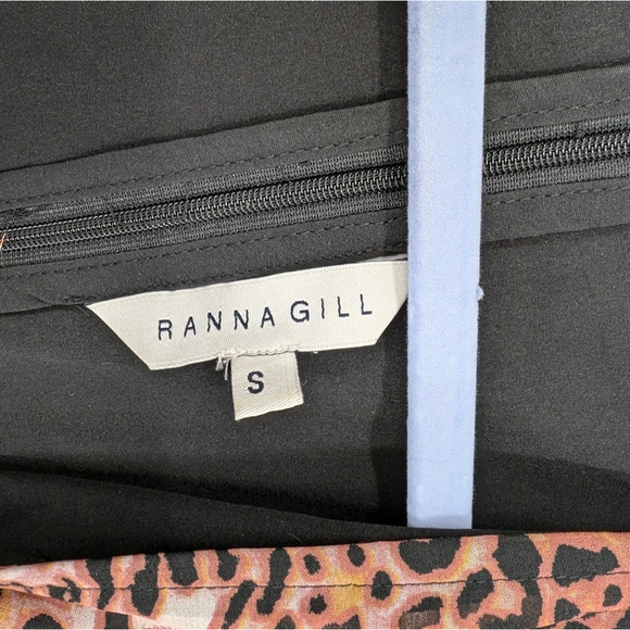 Anthropologie RANNA GILL Leopard Print Midi Dress Small - Picture 9 of 11